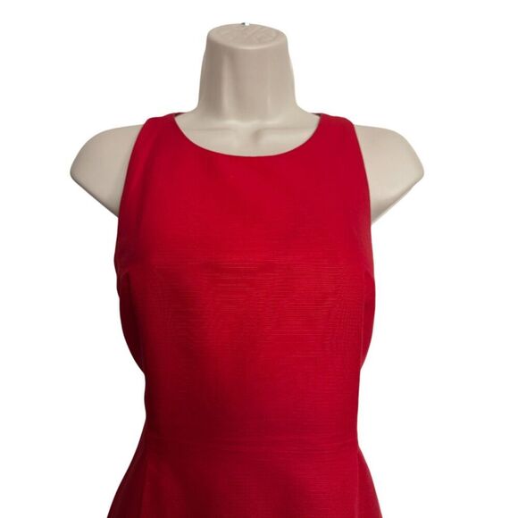 Kate Spade Red Retro Inspired Fit & Flare Pleated Sleeveless Dress Size 6 - Picture 5 of 12